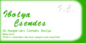 ibolya csendes business card